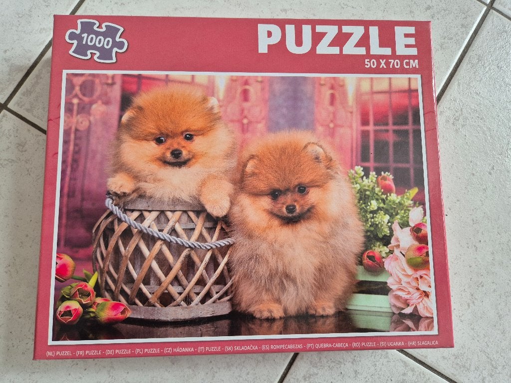 Puzzel hondjes 1000 stukjes, Ophalen of Verzenden, 500 t/m 1500 stukjes