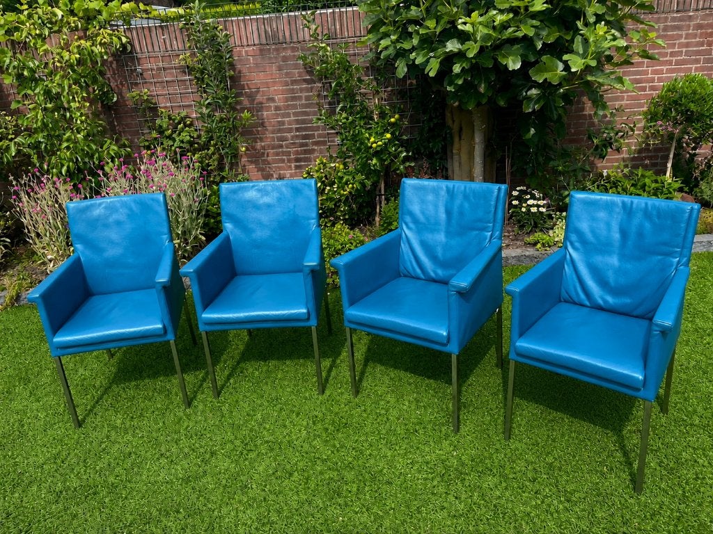 Eetstoelen leder Bert Plantage, Ophalen, Gebruikt, Leer, Vier
