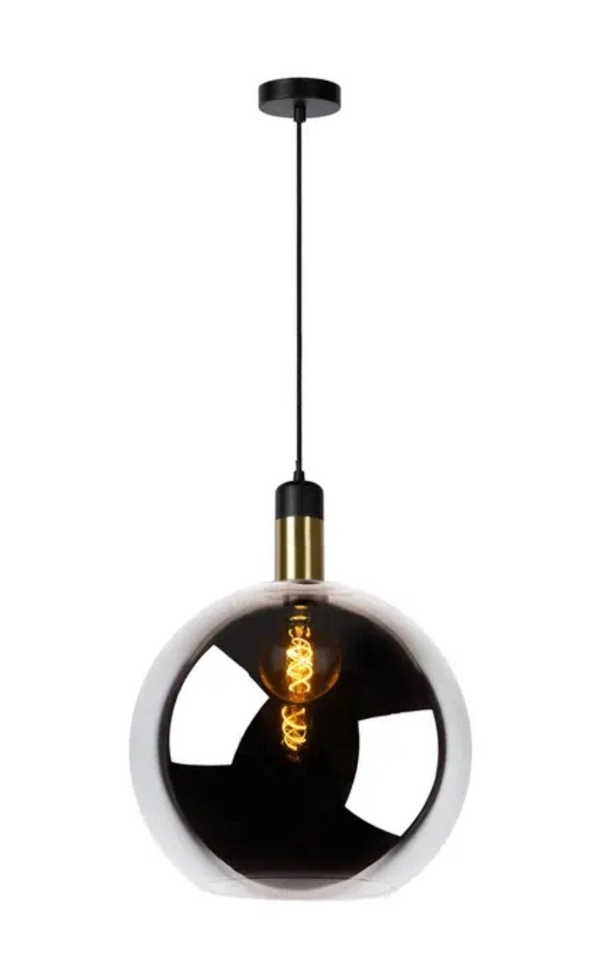 Lucide Julius - hanglamp 40 cm, Ophalen, E27 (groot), Julius, Glas