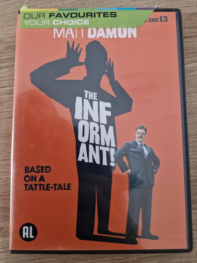 The informant ! , matt damon, Alle leeftijden, Ophalen of Verzenden, Zo goed als nieuw, Romantische komedie