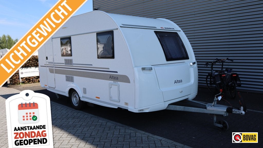 Adria Altea 432 PX Mover + Voortent, Kachel, Bedrijf, Treinzit, Tot en met 3