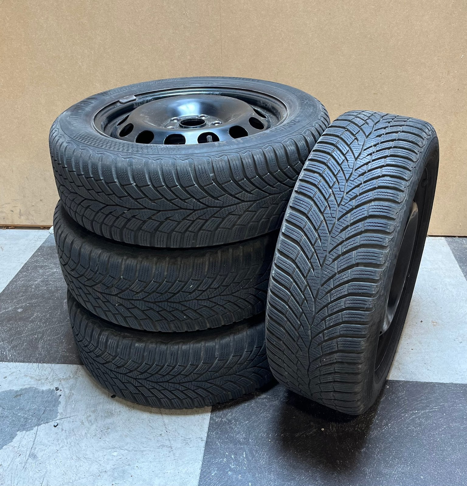 Winterbanden op velg voor VW Caddy 4, Bestelwagen, 15 inch, Banden en Velgen, 205 mm