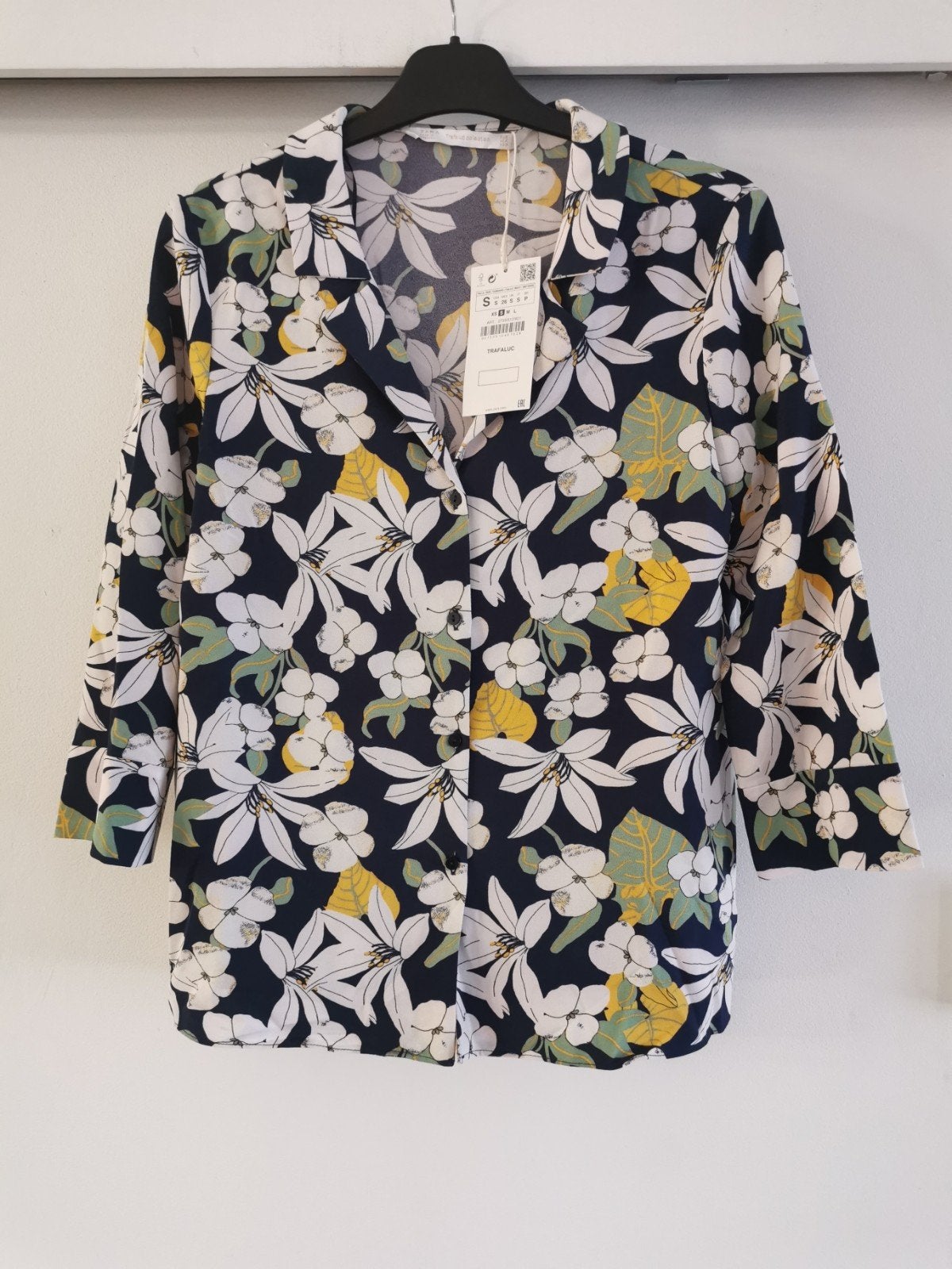ZARA blouse met bloemenprint mt. S, Overige kleuren, Verzenden, Zara, Nieuw