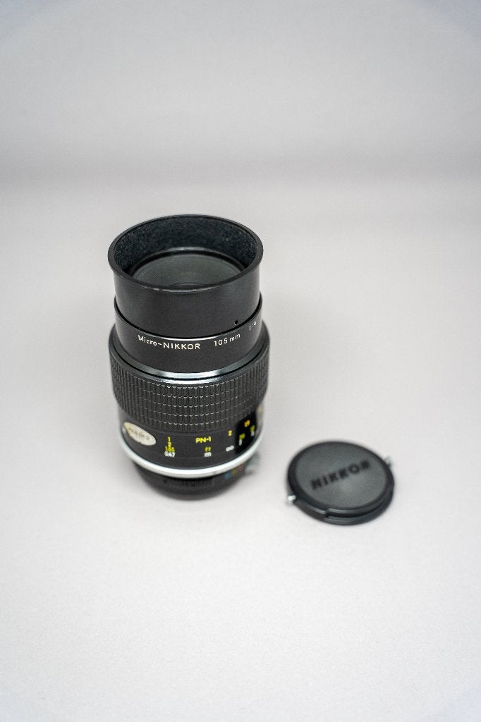 Nikon Micro-NIKKOR 105 F4 Macro + Sony E mount adapter, Gebruikt, Handmatige focus, Nikon, Ophalen of Verzenden