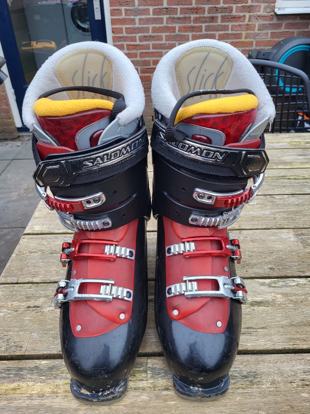 Salomon skischoenen maat 46 2/3 (UK 11.5, US 12), Ophalen, Gebruikt, Schoenen, Salomon