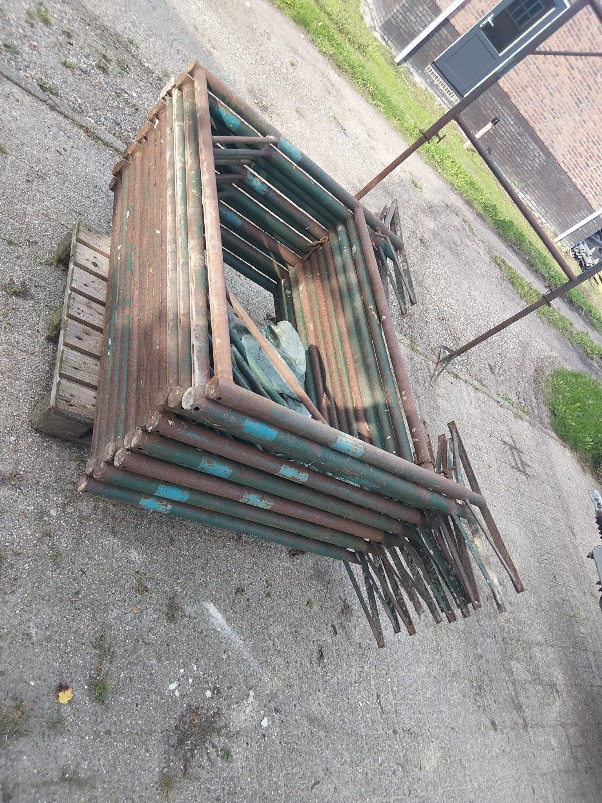 metselschraag rietdekbok, Doe-het-zelf en Verbouw, Ophalen, Gebruikt, Gevelsteiger, 2 tot 5 meter