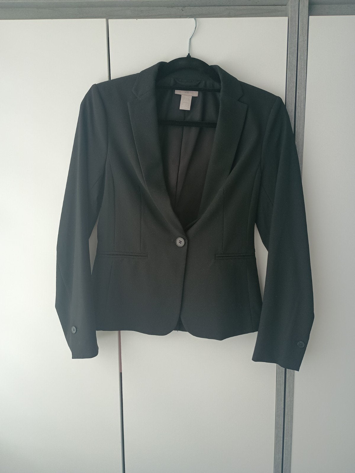 Blazer Zwart HM Maat 34, Ophalen of Verzenden, Zo goed als nieuw, Maat 34 (XS) of kleiner, Zwart
