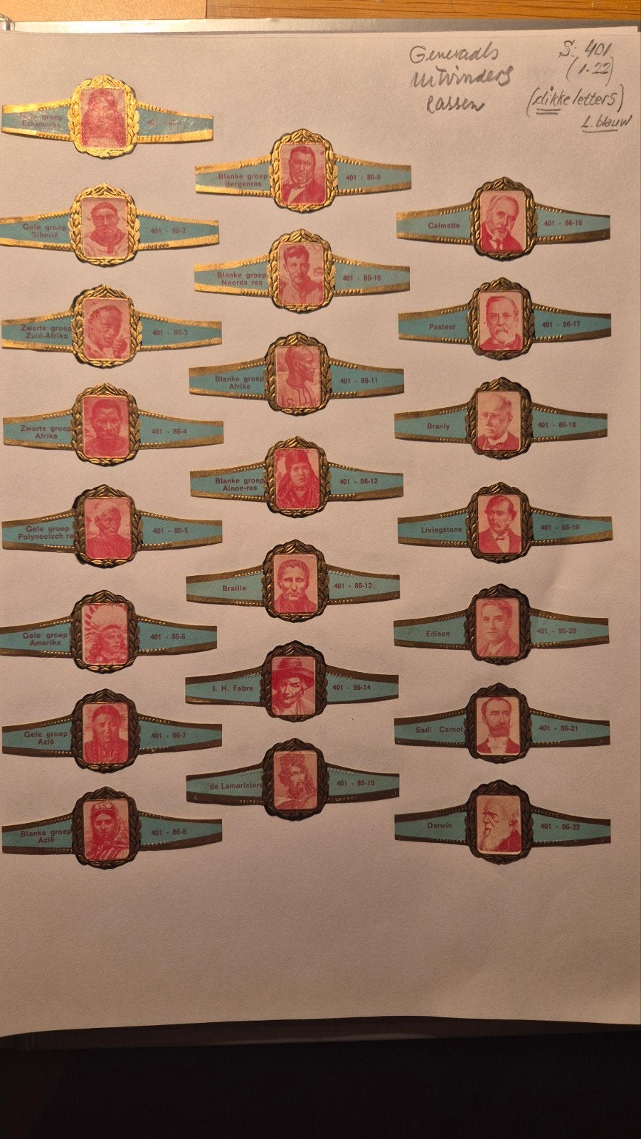 Sigarenbanden, Verzamelen, Ophalen, Zo goed als nieuw, Sigarenbandjes