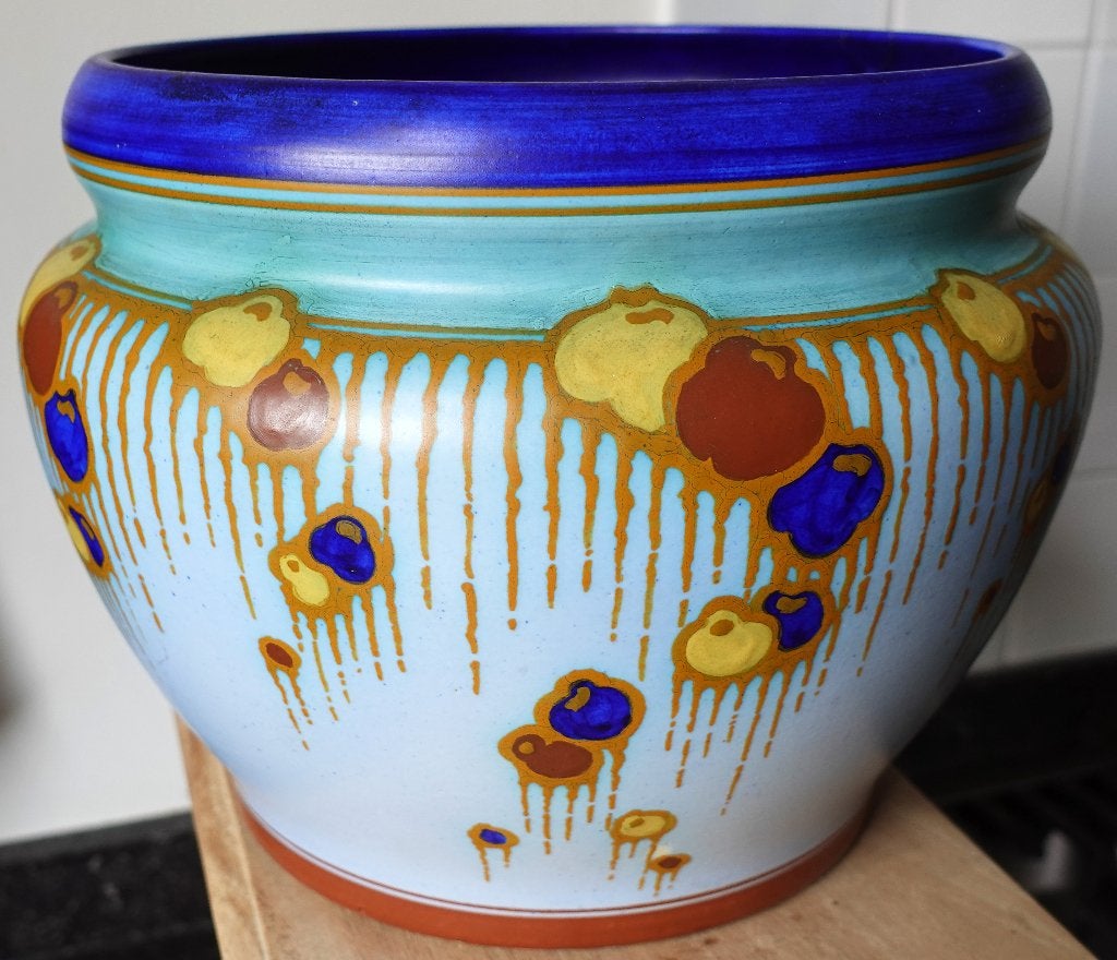 Schoonhoven plateel cachepot groot, Ophalen of Verzenden