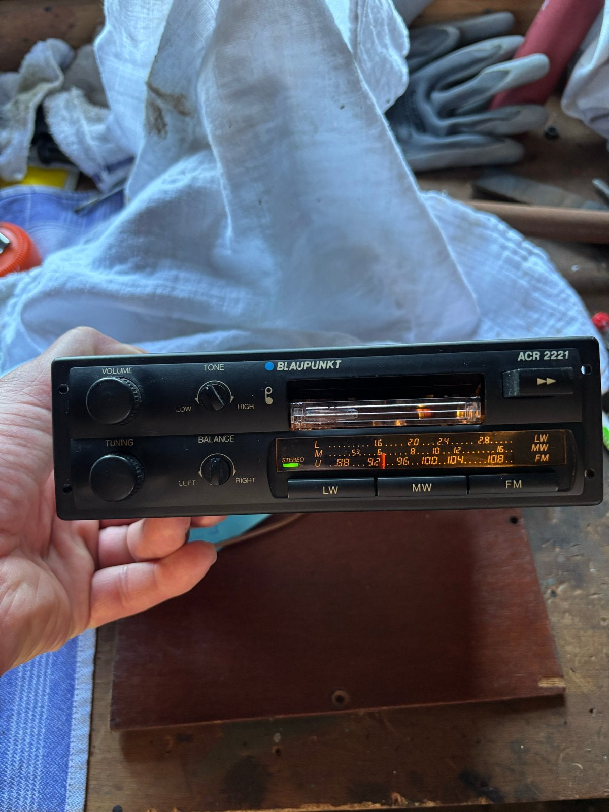 Blaupunkt ACR 2221 autoradio - Vintage model, Ophalen of Verzenden, Gebruikt