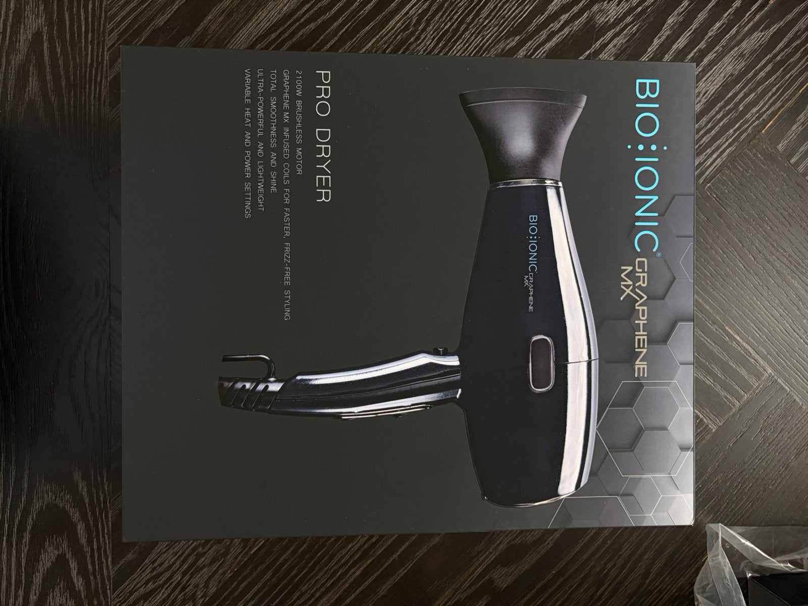 Bio Ionic GrapheneMX Professional Pro Dryer + diffuser, Ophalen of Verzenden, Nieuw, Föhn of Haardroger