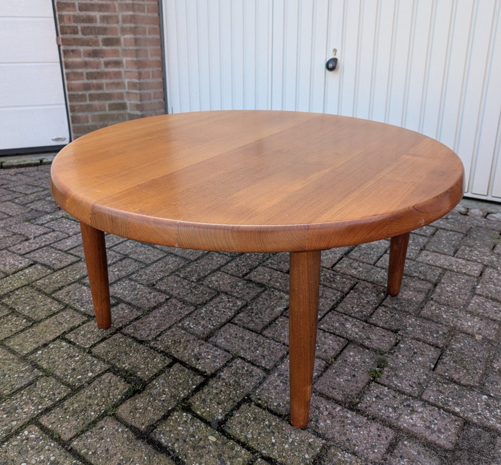 Deense ovale salontafel 100 cm - Zo goed als nieuw, Huis en Inrichting, Ophalen of Verzenden