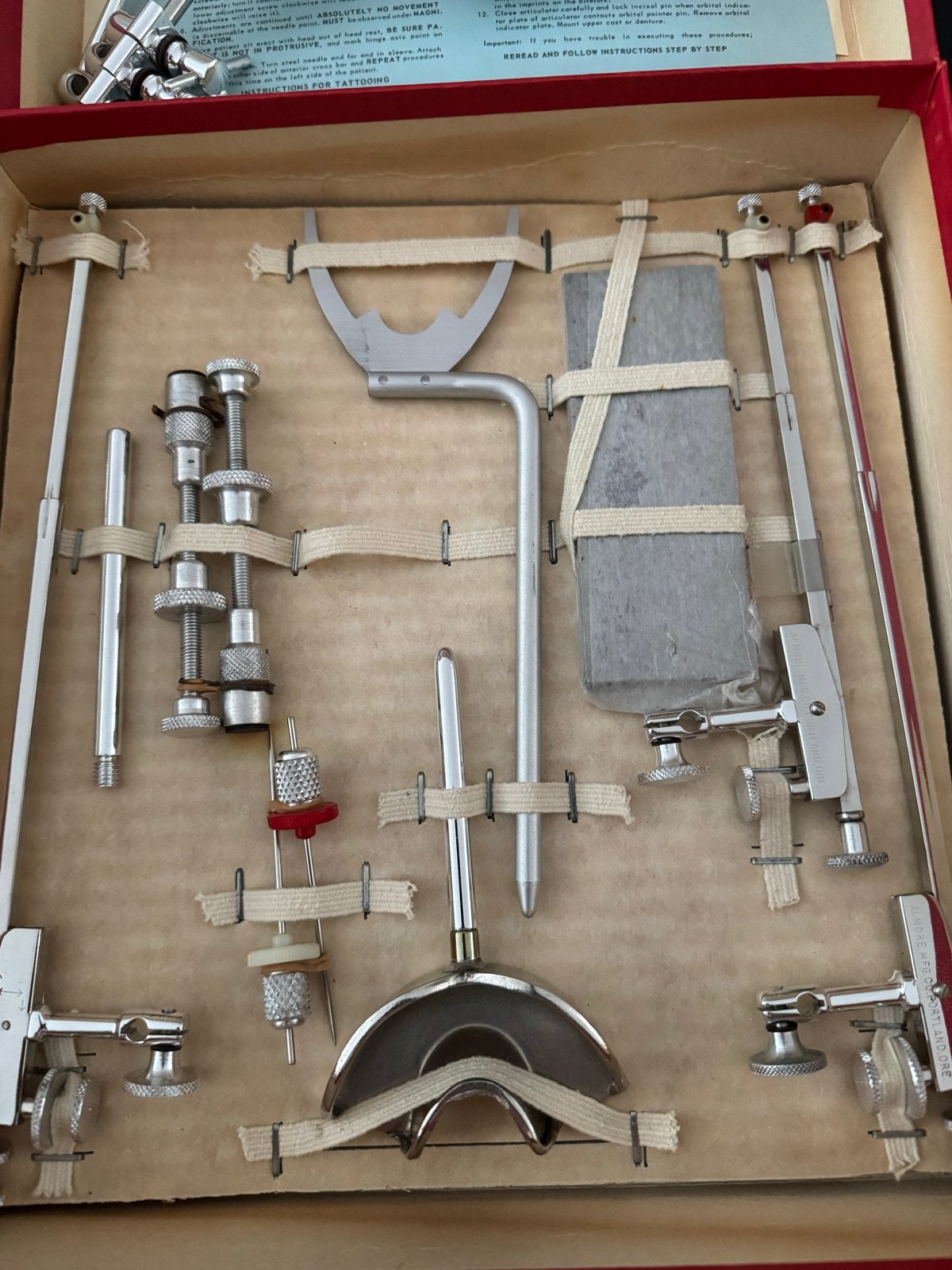 Vintage Almore Tandheelkundige Articulator Set in Doos, Verzenden