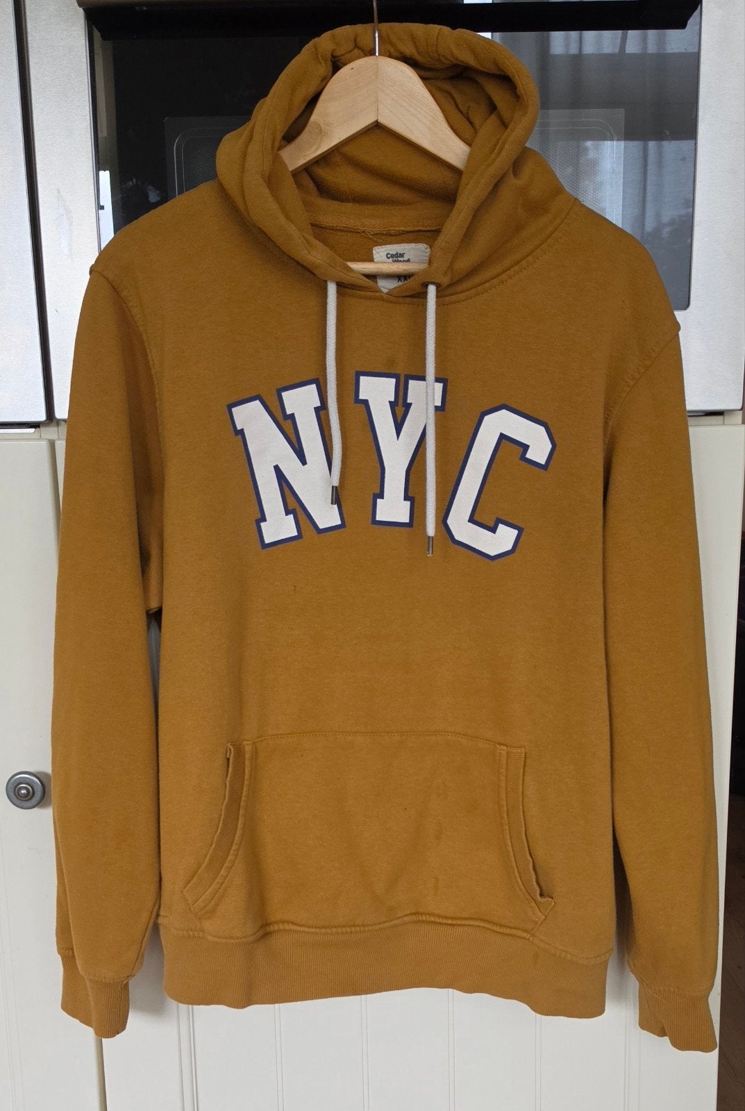 NYC hoodie Cedar Wood State mosterd geel - Maat XXL, Kleding | Dames, Cedar Wood State, Overige kleuren, Maat 46/48 (XL) of groter