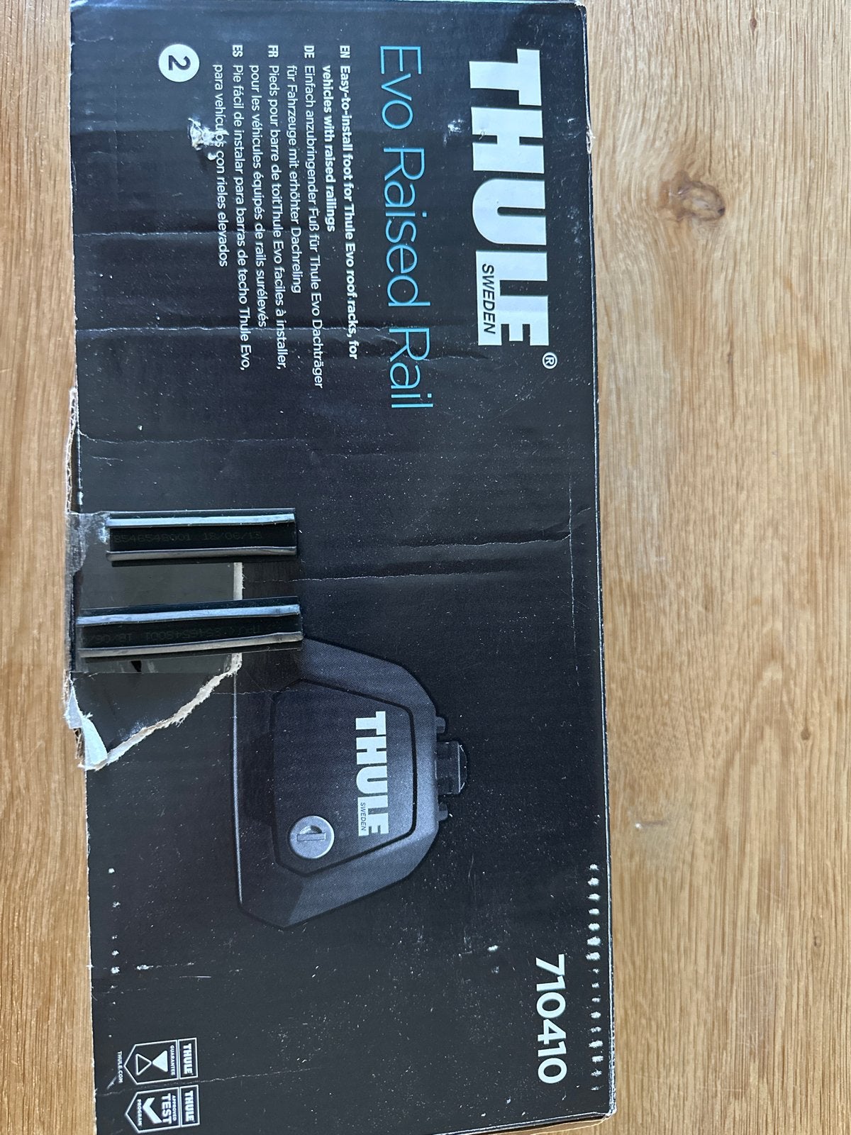 Thule Evo Raised Rail Voeten voor Dakdragers (710410), Auto diversen, Dakdragers, Ophalen of Verzenden, Nieuw