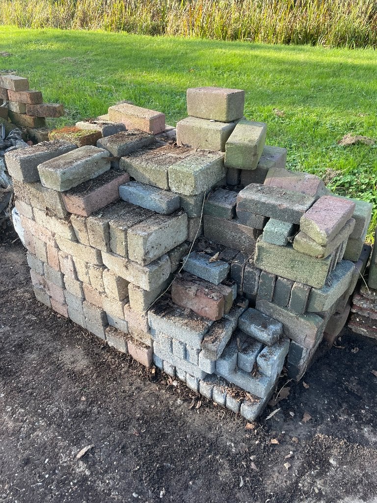 Restant stenen / tegels - Divers, Tuin en Terras, Ophalen, Gebruikt, Beton, Klinkers