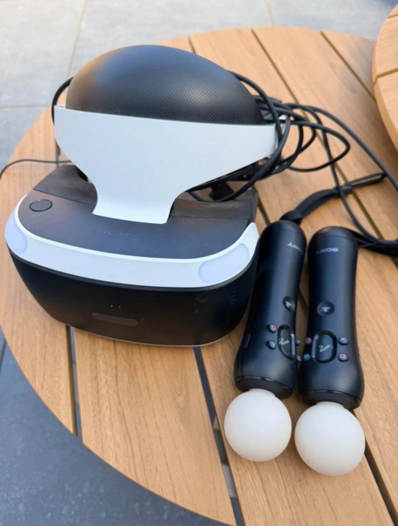 Sony PlayStation VR-bril met Move Controllers ongetest, Ophalen of Verzenden, Gebruikt, VR-bril, Sony PlayStation