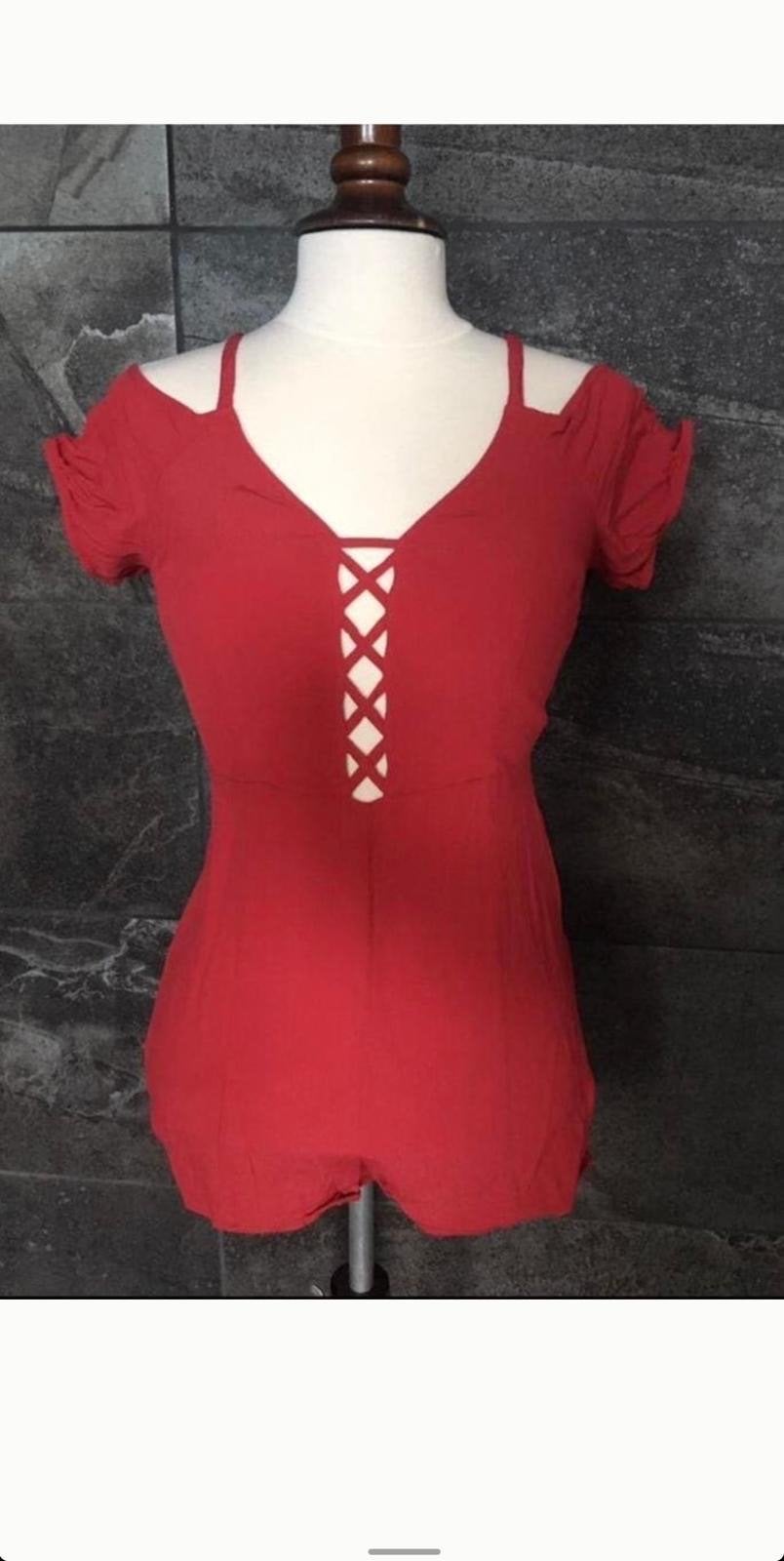 Stijlvolle donkerrode jumpsuit van pure viscose, Ophalen, Zo goed als nieuw, Maat 36 (S), Rood