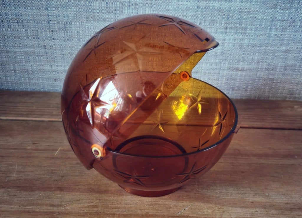 Tupperware candy ball bonbonnière Ø14,5cm Hoogte 15cm Oranje, Huis en Inrichting, Ophalen of Verzenden, Zo goed als nieuw, Oranje
