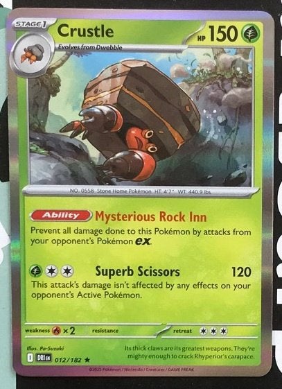 Pokemon - Crustle (DRI 012) - Holo rare.., Ophalen of Verzenden, Nieuw, Losse kaart, Foil