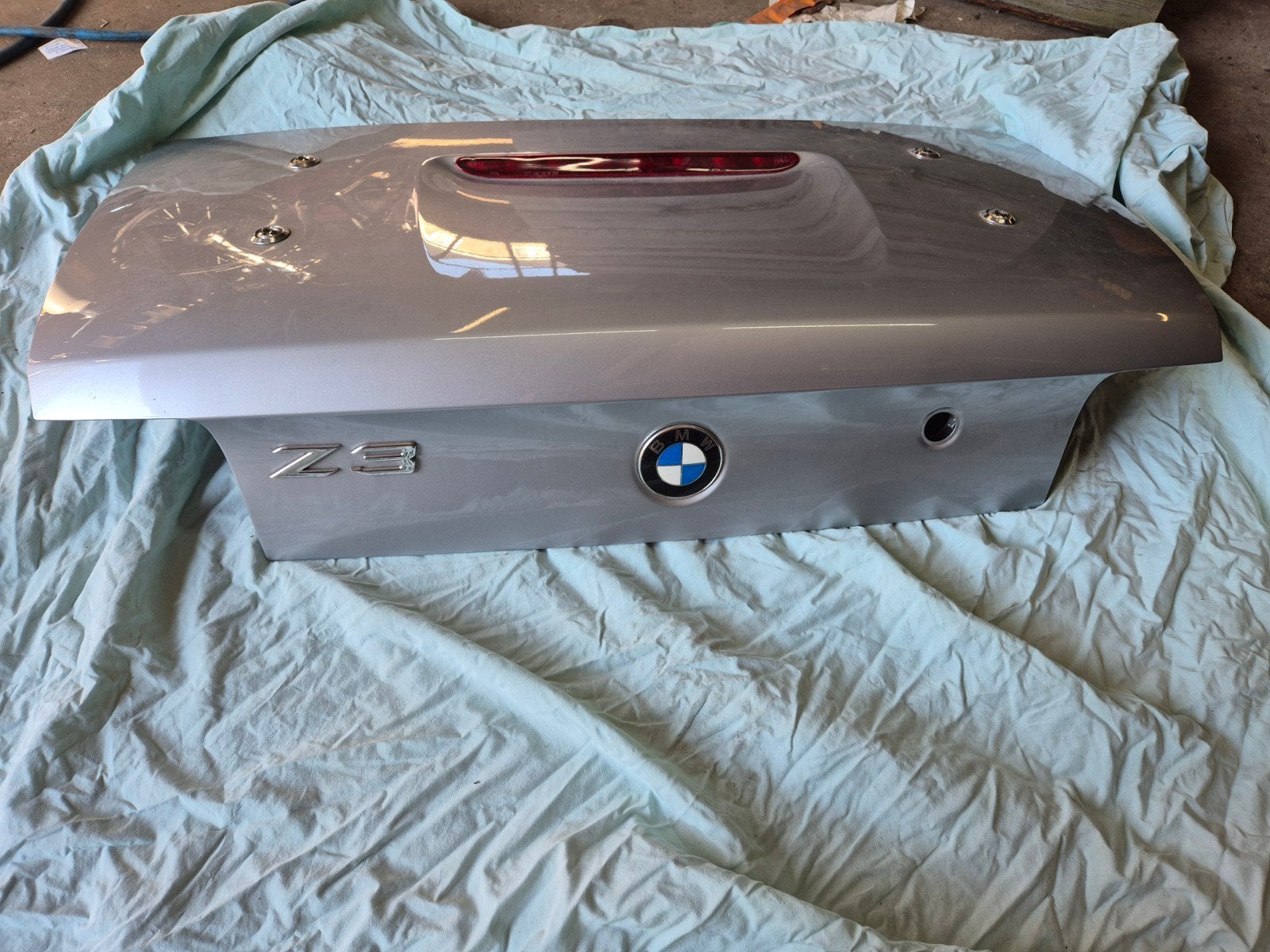 Bmw z3 achterklep zilvergrijs geschikt voor bagagerek, Ophalen of Verzenden, Achter, BMW, Achterklep