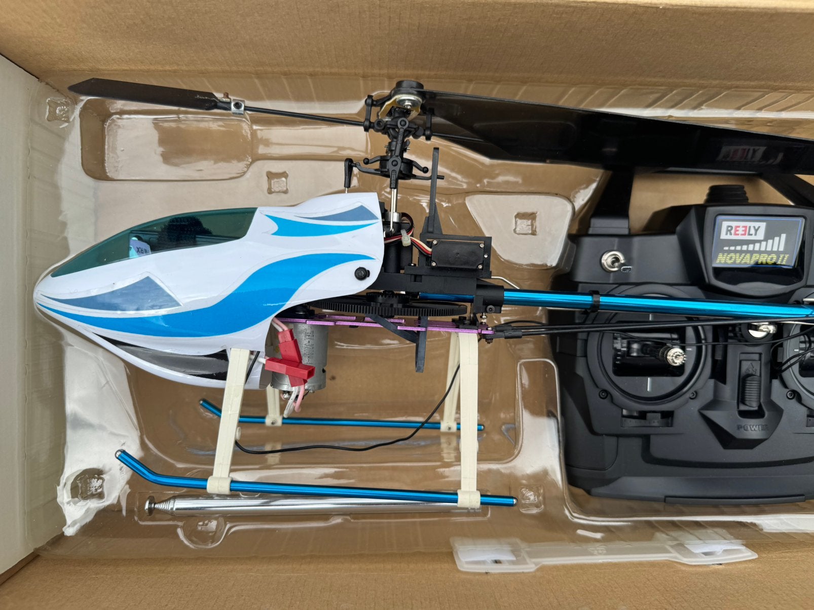 Reely Dragonfly RC Elektro Helikopter incl. zender en lader, Ophalen of Verzenden, Gebruikt, Elektro, Helikopter