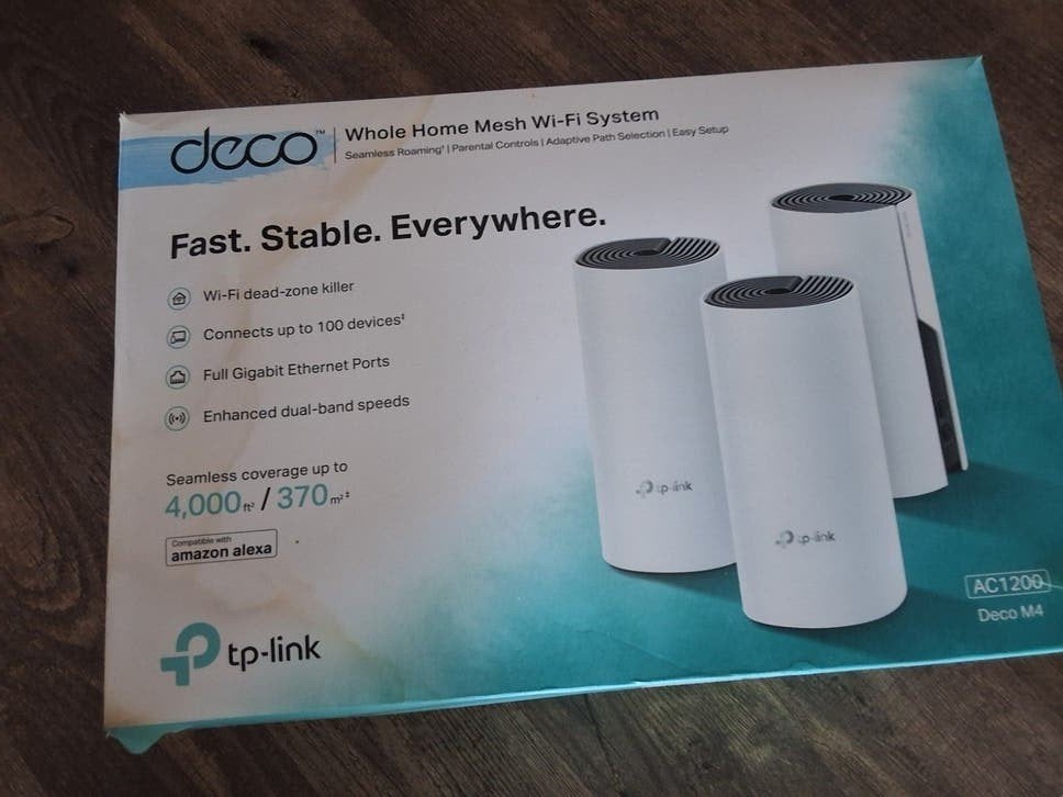 TP-Link Deco M4 AC1200 Whole Home Mesh Wi-Fi Systeem, Ophalen of Verzenden, Zo goed als nieuw, Router, TP-Link