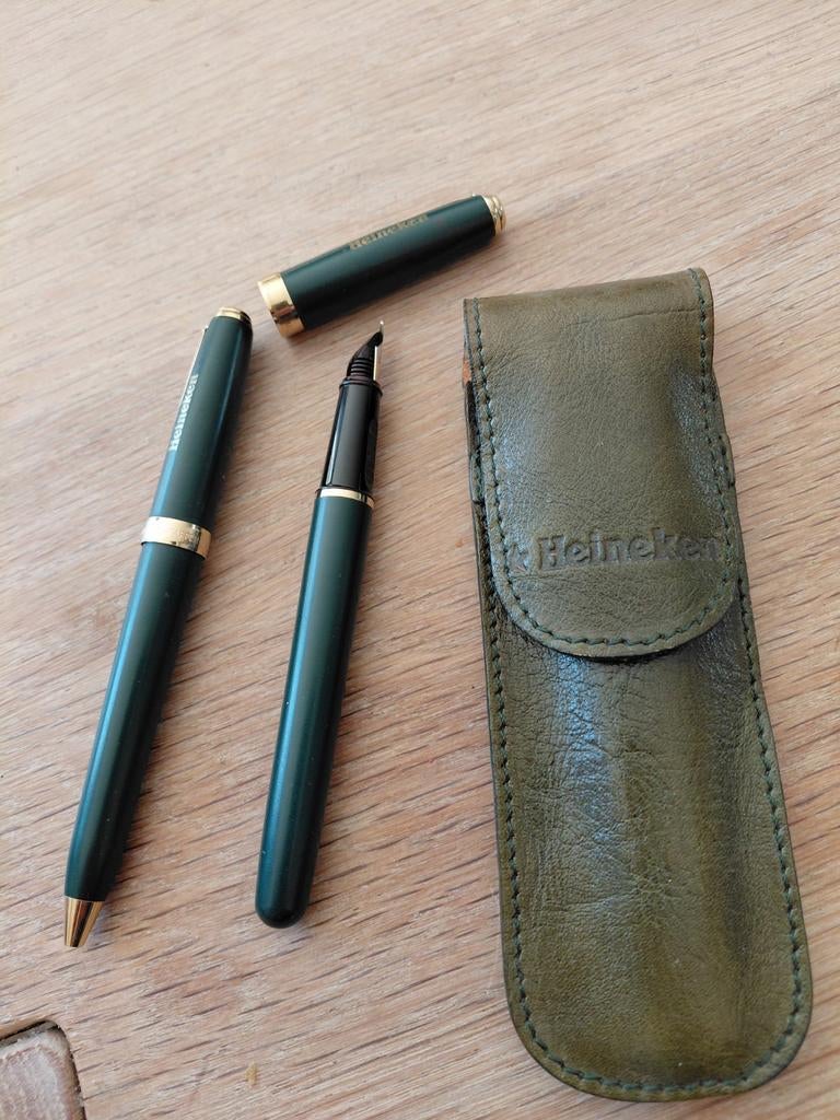Heineken pennenset schaeffer, Ophalen of Verzenden, Balpen