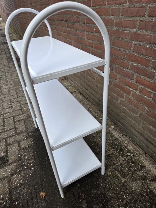 schappenrek wit metaal, Ophalen of Verzenden, 'T Olde Gre-j, Info@toldegrej.nl, Endepoelstraat 20f Didam