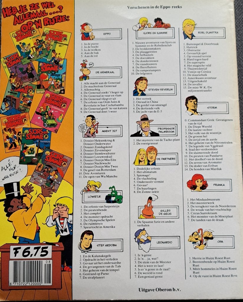 Sjors en sjimmie: De flierefluiters nr. 8, Eén stripboek, Ophalen of Verzenden, Gelezen