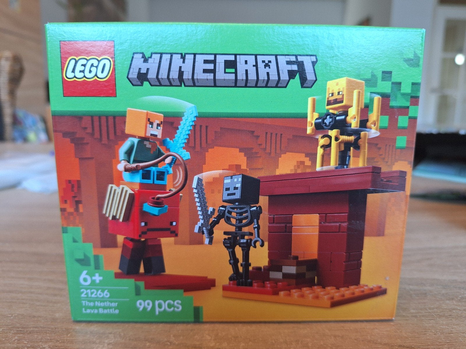 LEGO Minecraft 21266 The Nether Lava Battle, Inclusief doos, Minecraft, Lego, Ophalen of Verzenden