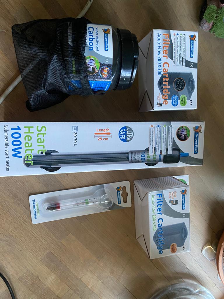 Aquarium filter cartridge, start heater, aqua flow, Nieuw, Ophalen of Verzenden, Leeg aquarium, Verwarming