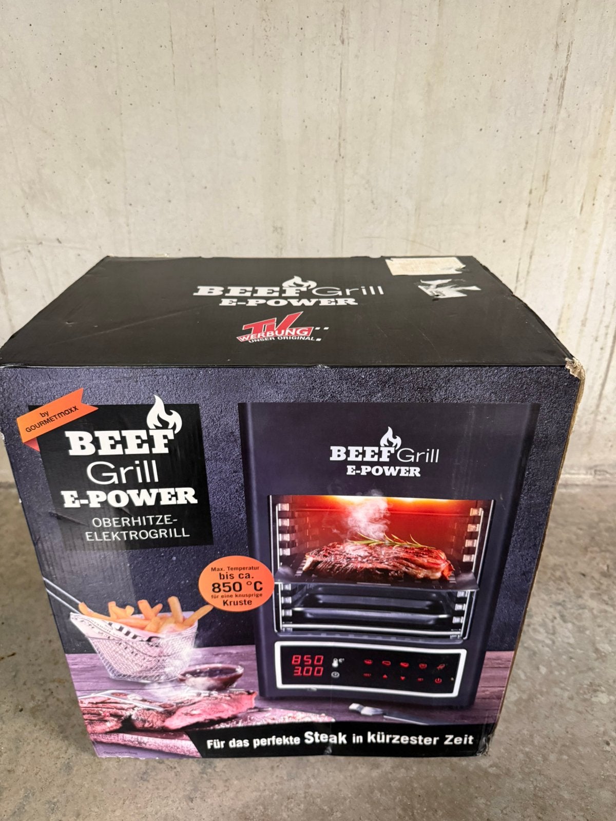 Beef Grill E-Power Gourmetmaxx 850C - NIEUW in doos, Witgoed en Apparatuur, Ophalen, Nieuw, Vrijstaand, Elektrisch