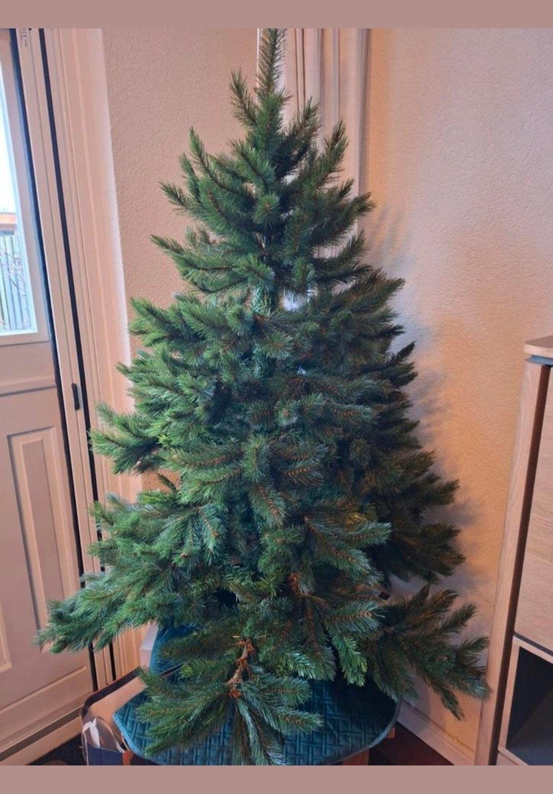 kerstboom Romage 1,55 m hoog., Ophalen of Verzenden, Zo goed als nieuw