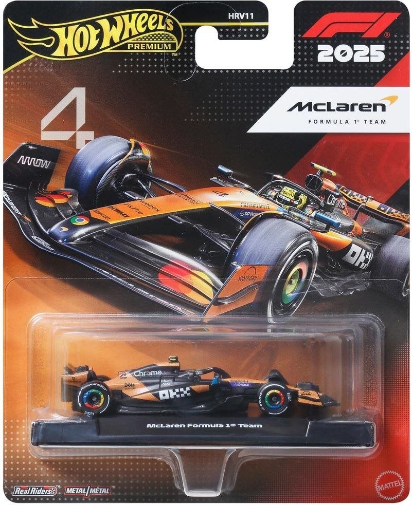 Hot Wheels Premium 2025 McLaren F1 Team #4 Lando Norris, Ophalen of Verzenden, Nieuw