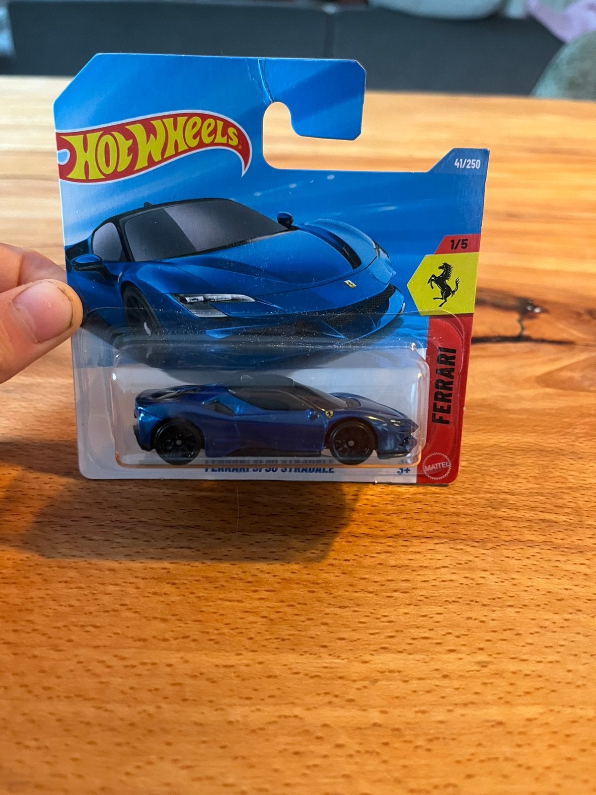 Hot wheels ferrari sf90 stradale  blauw, Ophalen of Verzenden, Nieuw, Auto