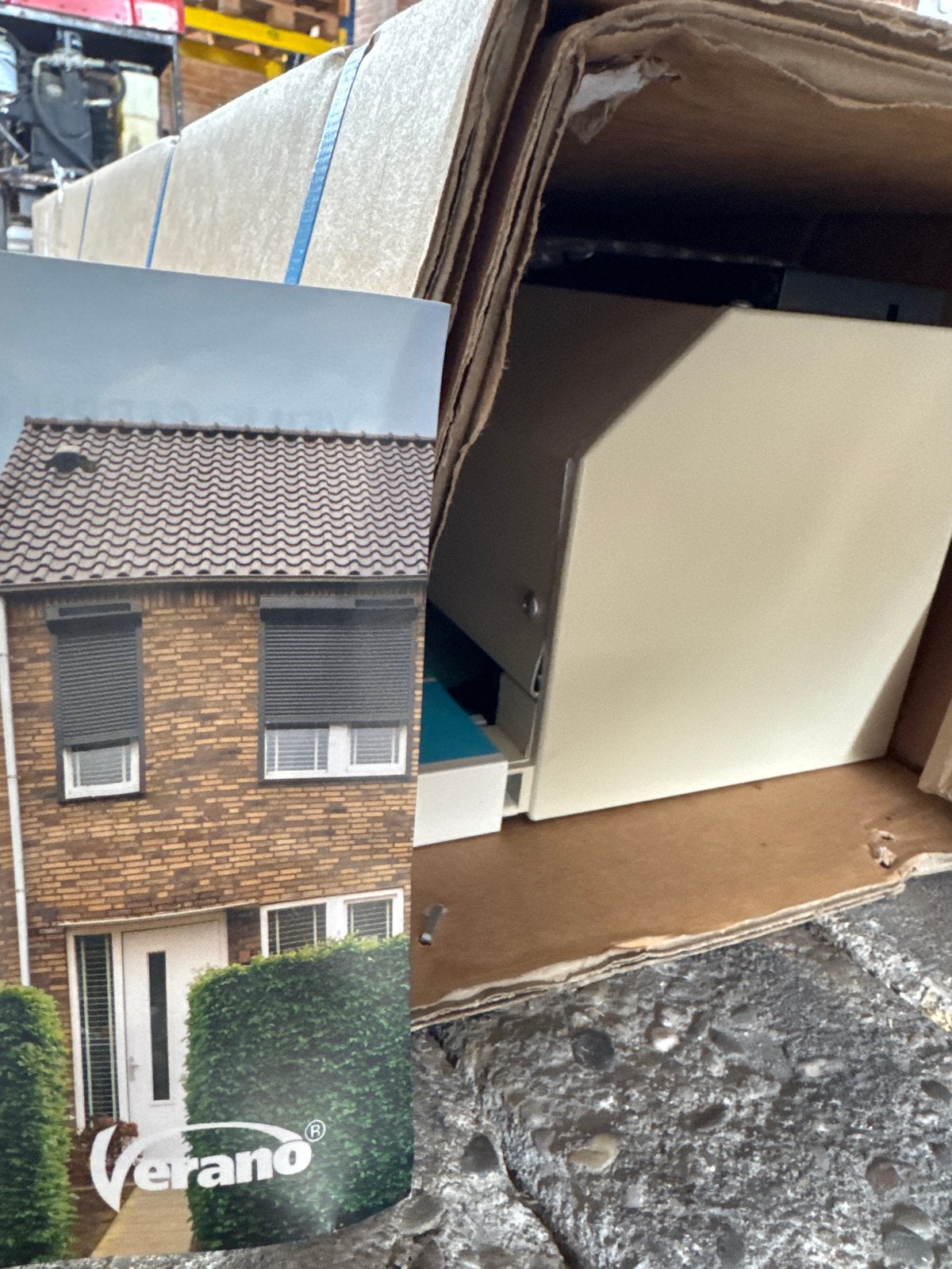 Nieuw elektrisch rolluik Ceres 2840x1120mm crème wit, Ophalen of Verzenden, Nieuw, Elektrische bediening, 200 cm of meer