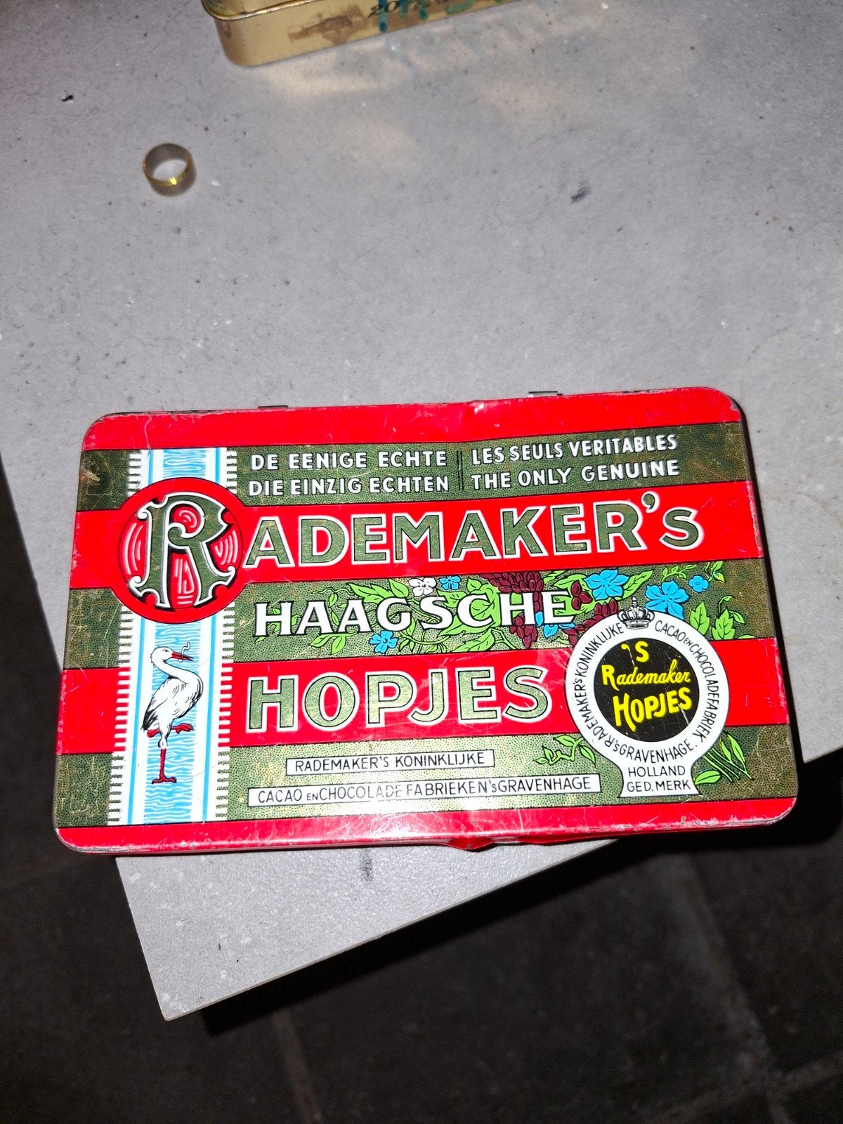 Vintage Rademaker's Haagsche Hopjes Blik - Zeldzaam, Ophalen of Verzenden, Gebruikt, Overige, Overige merken