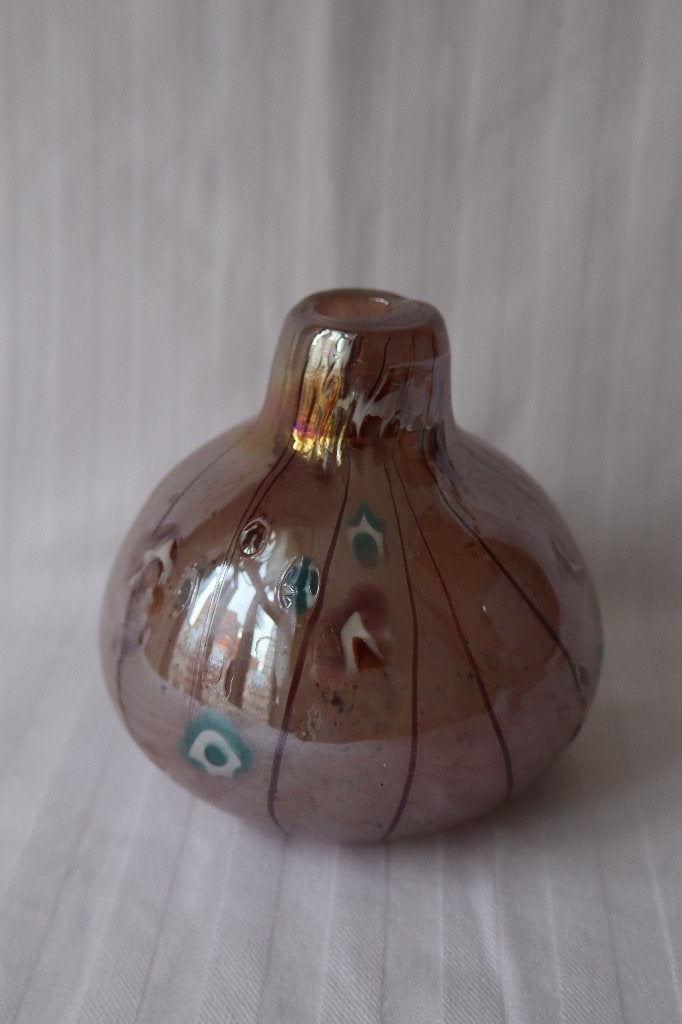 Murano millefiori stijl glazen vaas Des Pots, Ophalen of Verzenden
