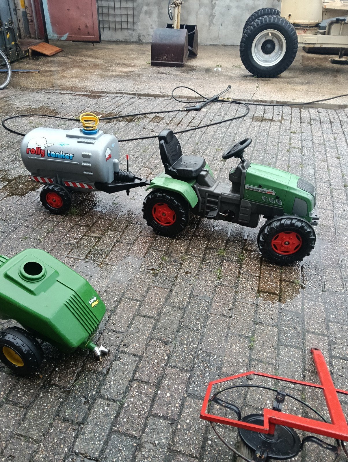 Rolly Toys tractor met aanhangers en accessoires, Ophalen, Gebruikt