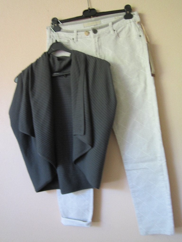 Jade Twelve broek met cora kemperman strikcentuur maat 38/40, Kleding | Dames, Maat 38/40 (M), Verzenden, Wit, Nieuw
