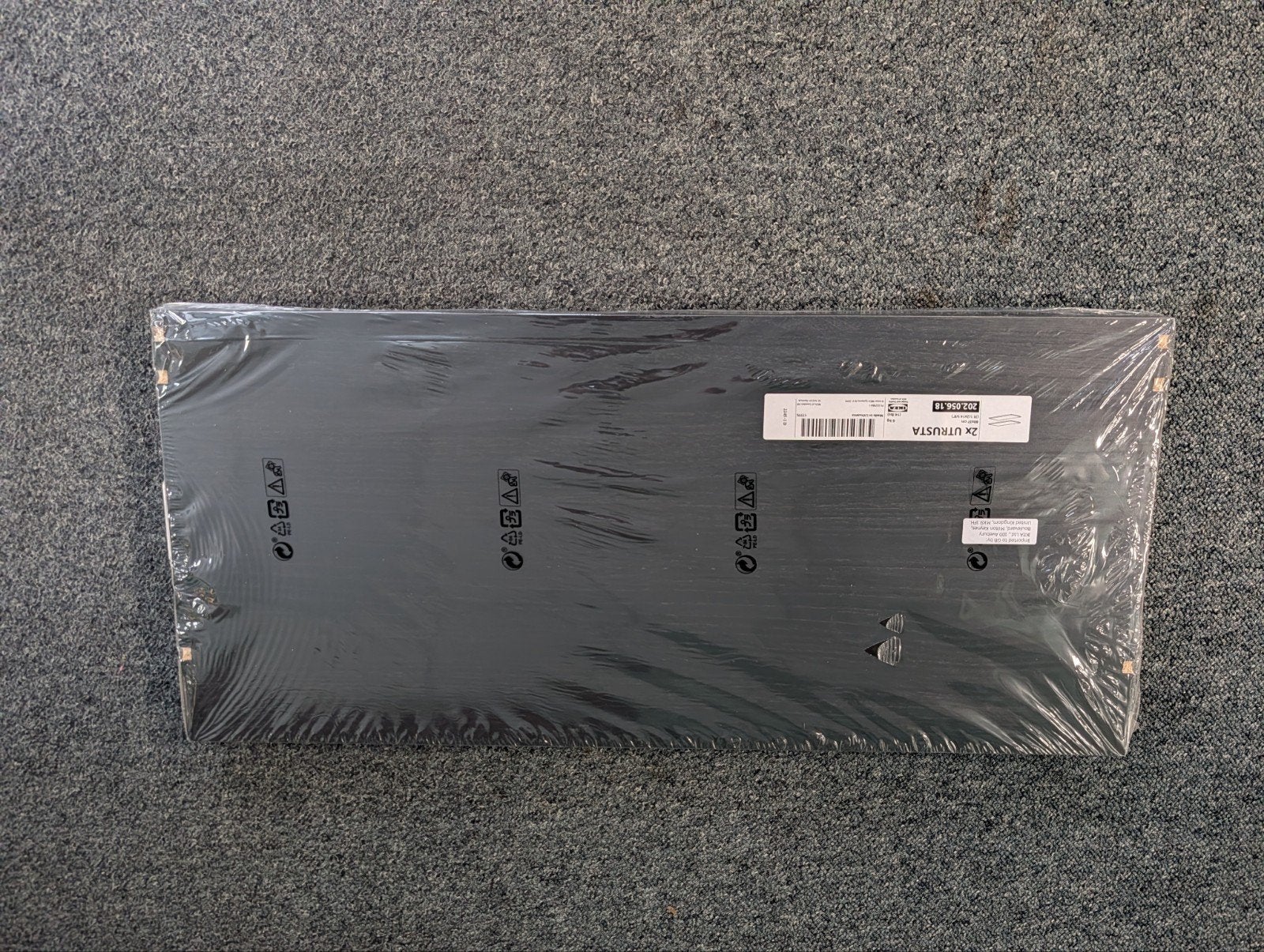 2x IKEA Utrusta planken, zwart, nieuw in verpakking, Ophalen, Nieuw