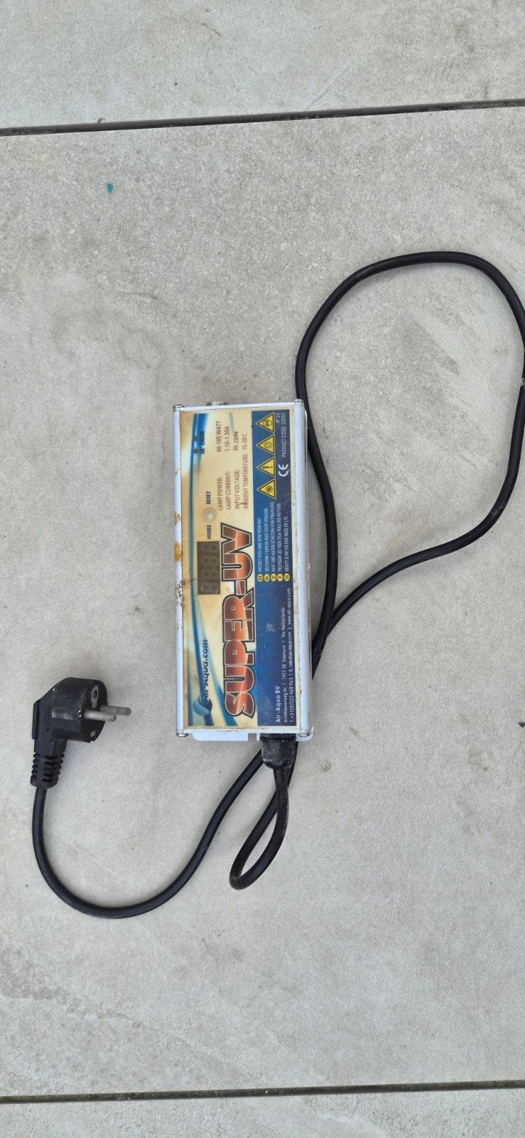 Super-UV Vijverfilter Controller - 45-105W, Ophalen of Verzenden, Gebruikt, Vijverfilter