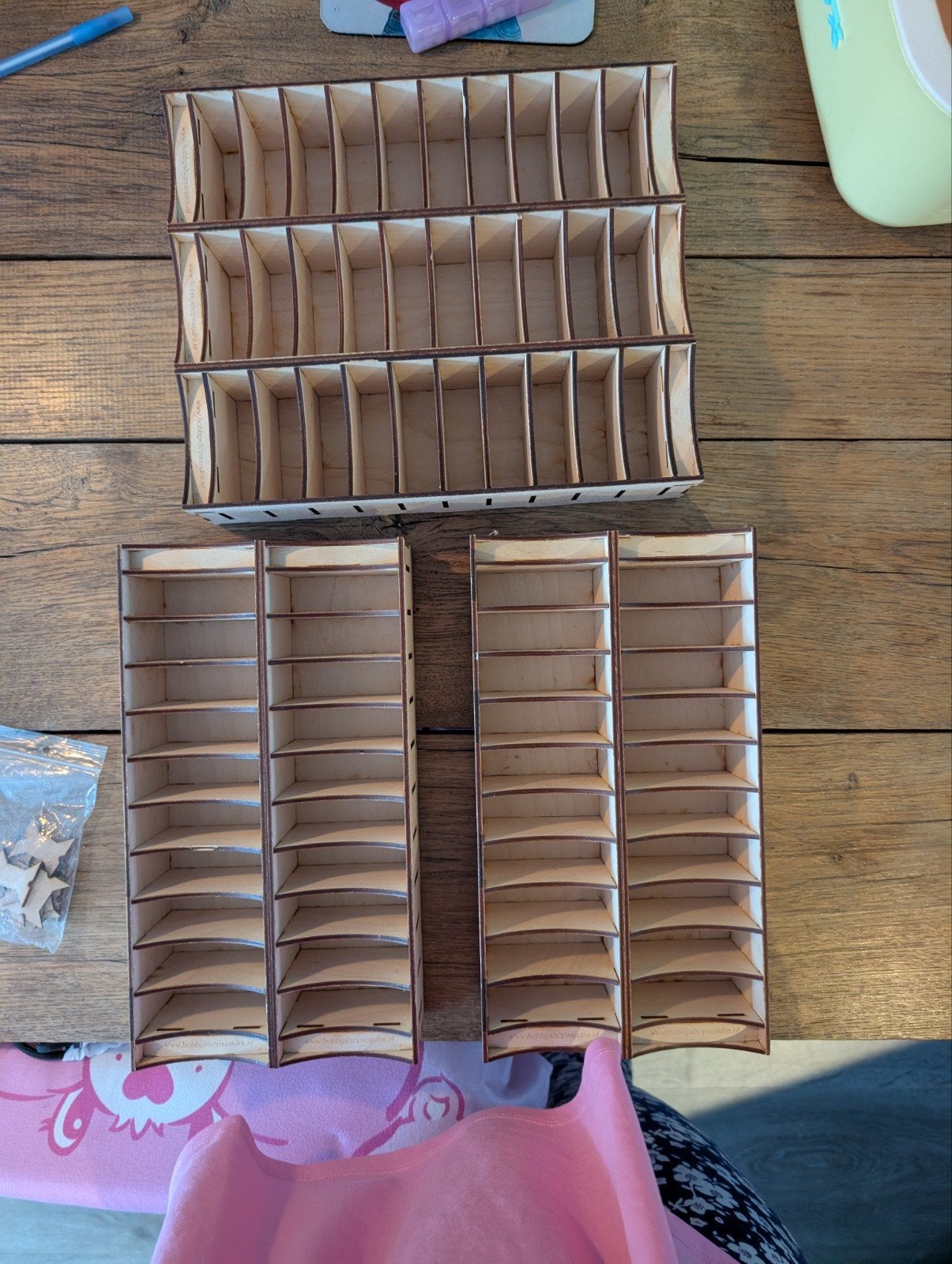 Houten opbergrekken voor distress oxide inkt pads, Overige thema's, Gereedschap of Toebehoren, Zo goed als nieuw, Overige merken