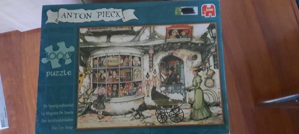 Jumbo puzzel Anton Pieck de Speelgoedwinkel, Ophalen of Verzenden, 500 t/m 1500 stukjes, Zo goed als nieuw, Legpuzzel