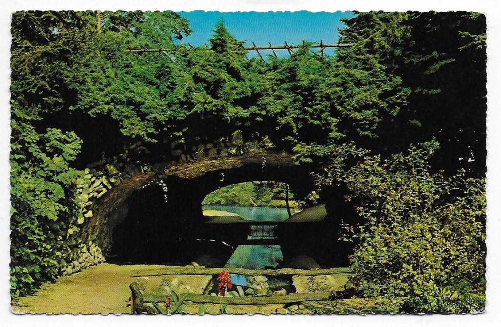 Kr9651 gelopen ansichtkaart apeldoorn tunnel berg en bos, Ophalen of Verzenden, 1960 tot 1980, Gelopen, Gelderland