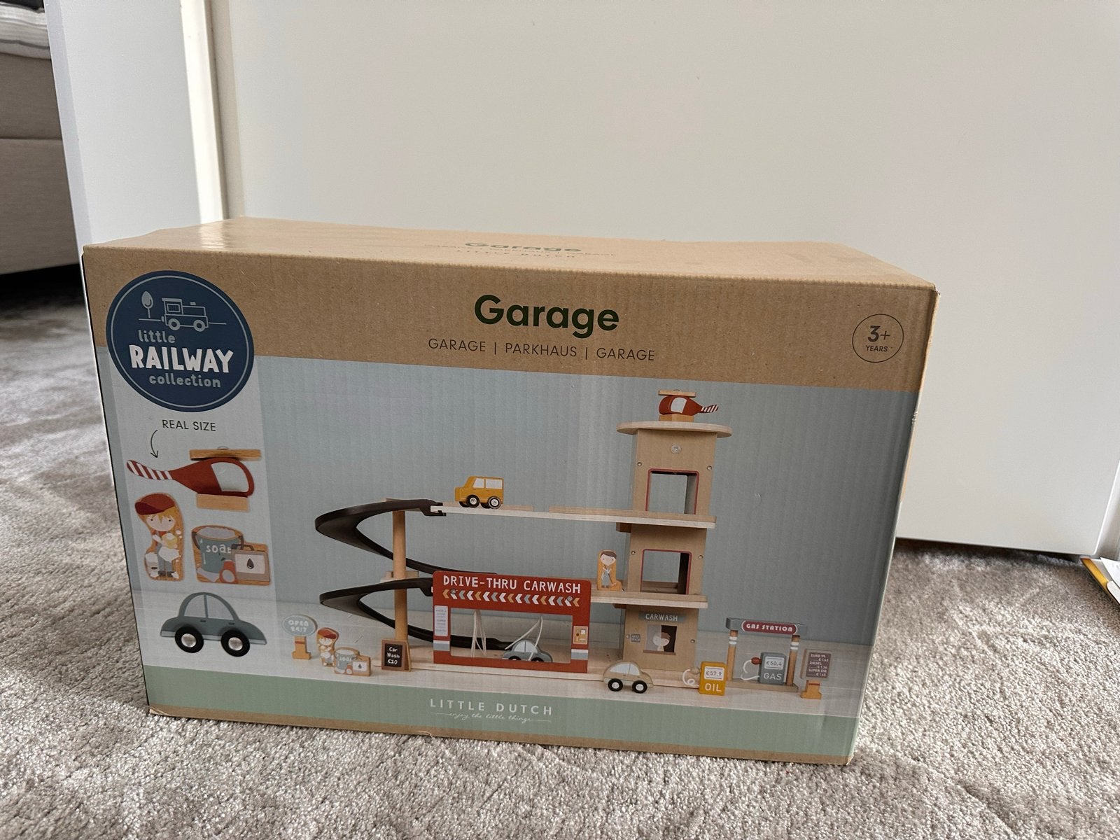 Little Dutch Houten Garage Parkeergarage Nieuw in doos, Ophalen of Verzenden, Nieuw, Jongen