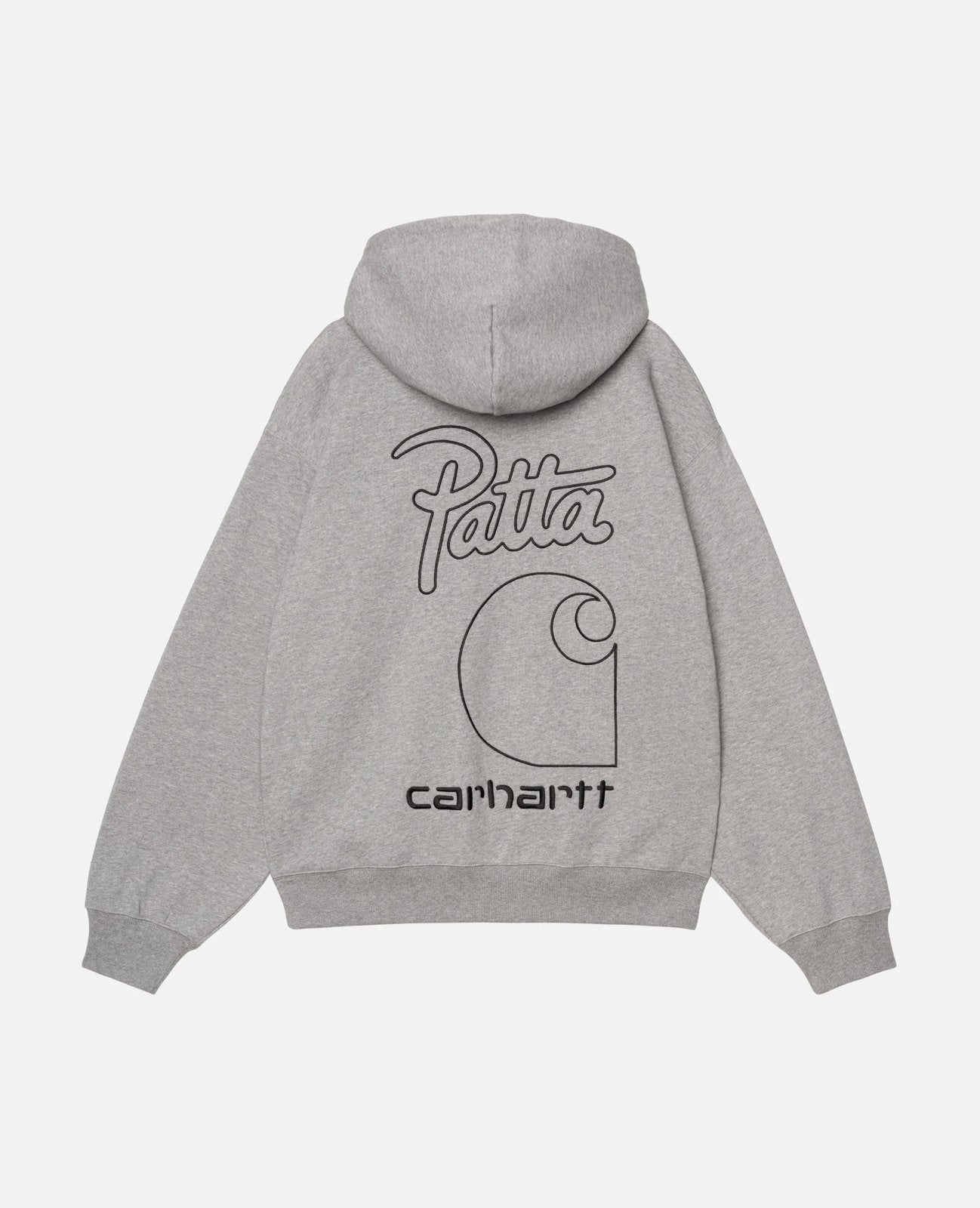 Patta x Carhartt WIP hooded sweatshirt grey, Ophalen of Verzenden, Nieuw, Maat 38/40 (M), Grijs