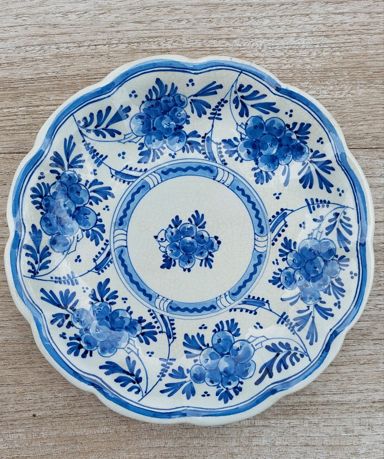 Wanbordje Delfts blauw porceleyne fles 1949 Stijf, Ophalen of Verzenden