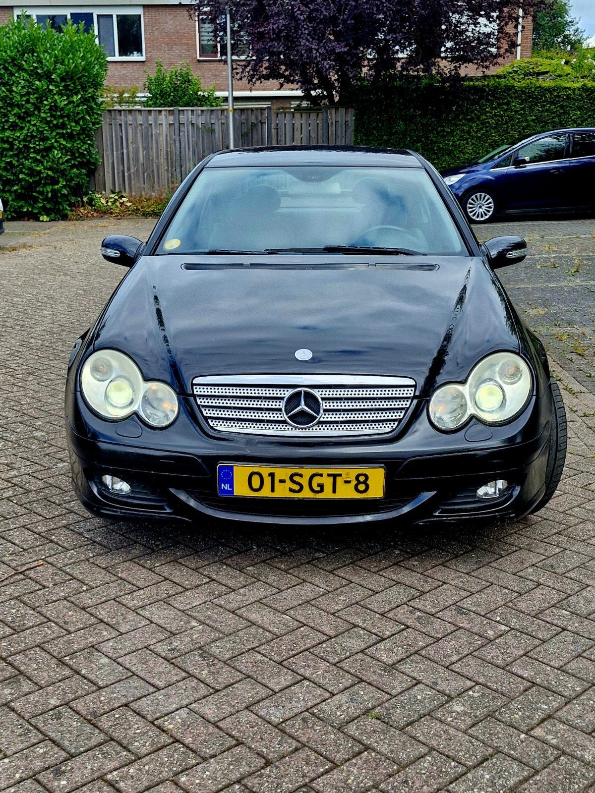 Mercedes-Benz C-Klasse 1.8 C180 Kompr Sportcoupe 2005 Zwart, Auto's, Mercedes-Benz, 4 stoelen, 1796 cc, Zwart, 1365 kg